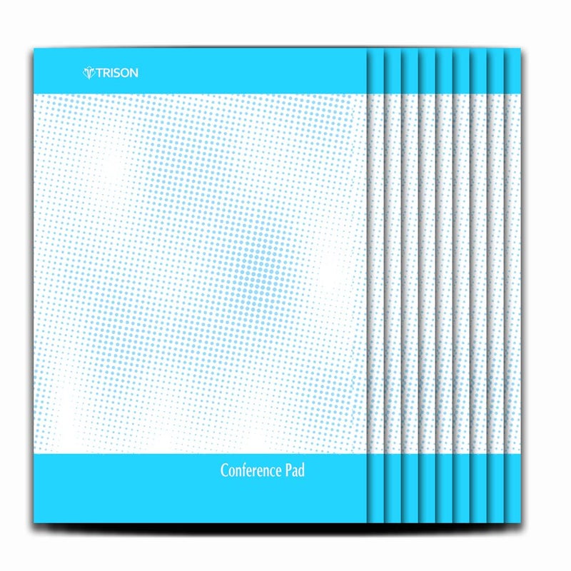 Trison Conference Pad | 40 pages | Ruled | Optic white paper | 8.5x5 inches | Pack of 20 - Image 1