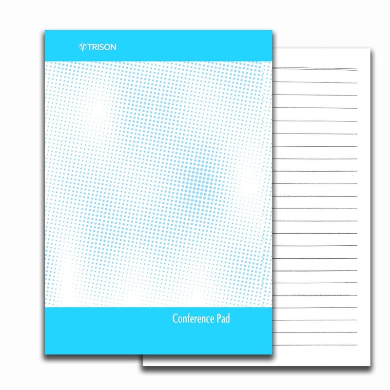 Trison Conference Pad | 40 pages | Ruled | Optic white paper | 8.5x5 inches | Pack of 20 - Image 3