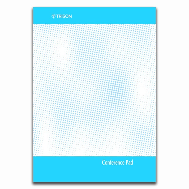 Trison Conference Pad | 40 pages | Ruled | Optic white paper | 8.5x5 inches | Pack of 20 - Image 2