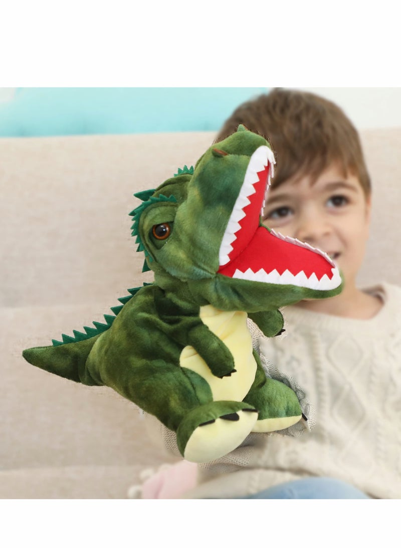 Cute Tyrannosaurus Rex Hand Puppet Soft Plush Toy for Kids Creative Role Play Birthday Gift Movable Mouth Dinosaur Stuffed Animal - Image 5