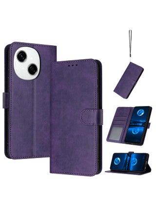 For Tecno Spark Go 1 Solid Calf Texture Flip Leather Phone Case(Purple) - pzsku/Z0E05F7D1B689BC06584AZ/45/_/1739623772/08553b8f-db15-48fe-93e1-9dfb6367b8b7