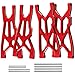 Rcarmumb Suspension Arms Upgrades Part for Arrma 18 Typhon 3S BLX 4x4 110 Big Rock 3S BLX V34Pack Aluminum Front Rear RC Swings Arms Hop UpsReplace PartAR330543 AR330540Red - Image 2
