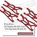Rcarmumb Suspension Arms Upgrades Part for Arrma 18 Typhon 3S BLX 4x4 110 Big Rock 3S BLX V34Pack Aluminum Front Rear RC Swings Arms Hop UpsReplace PartAR330543 AR330540Red - Image 4