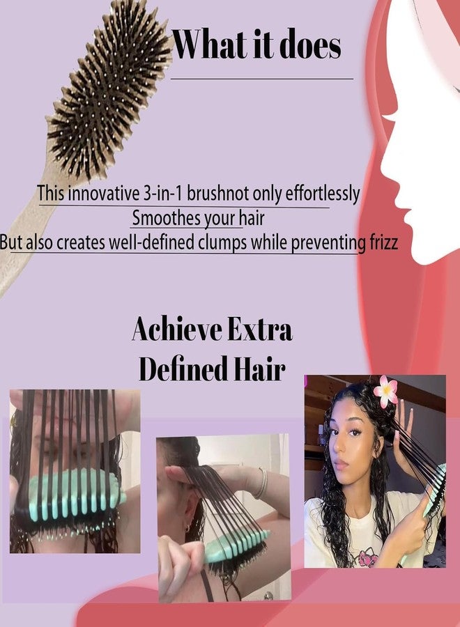 ESCUCHA Curl Defining Brush, 1 PCS Curly Hair Brush, Brush for Curly Hair, for Combing and Shaping Men's and Women's Curls to Reduce Pulling (MULTICOLOR) - Image 3