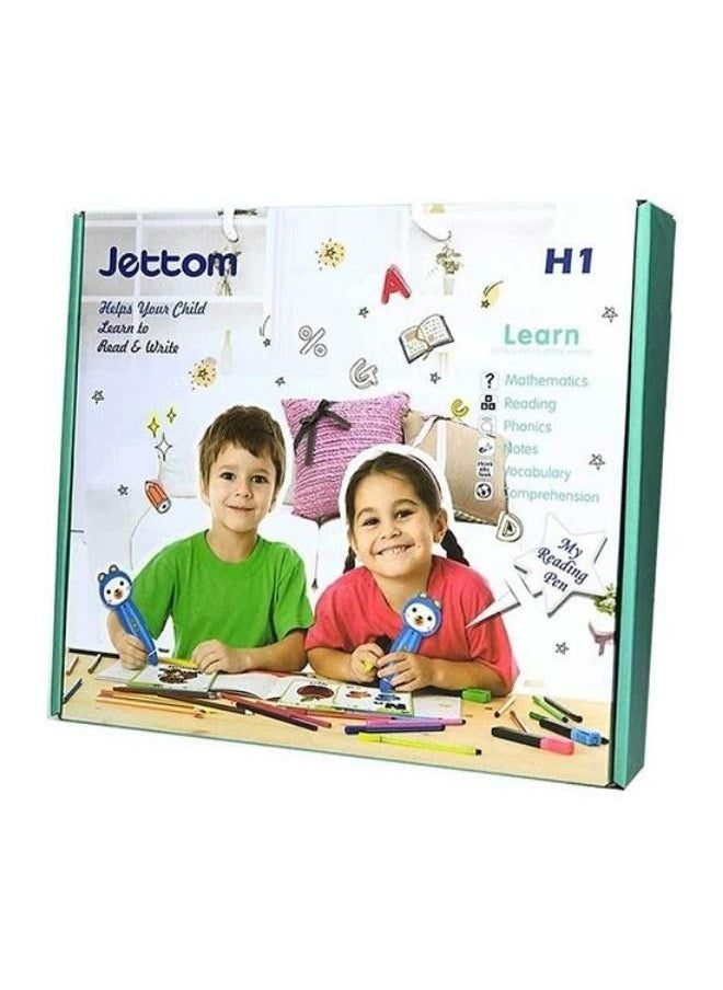 JETTOM - H1-الأطفال يقرؤون بالقلم ساعد طفلك على القراءة والكتابة نظام التعلم التفاعلي - Image 1