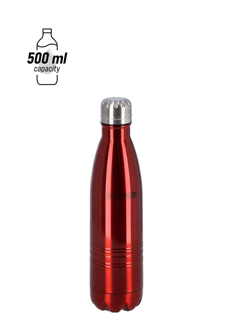 Royalford Stainless Steel Vacuum Bottle Red 500ml - Image 1
