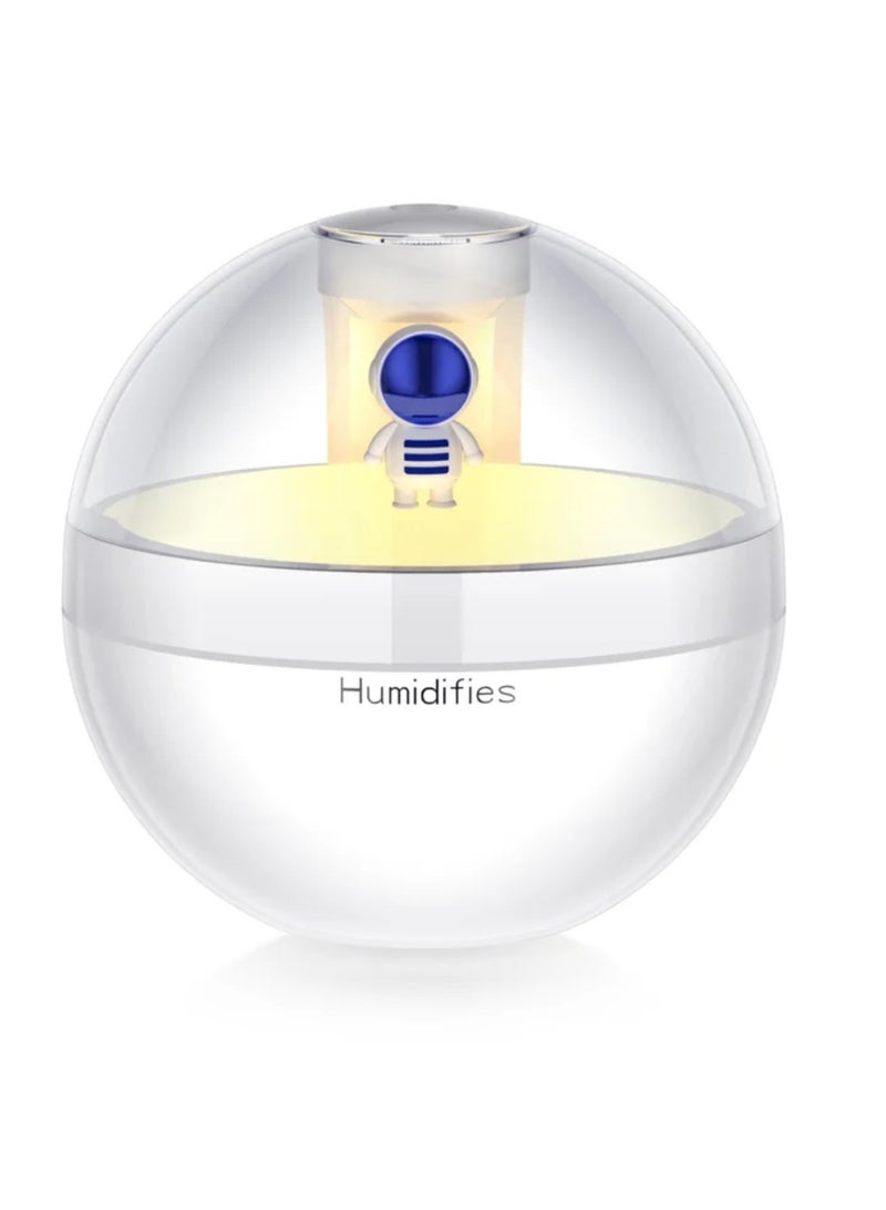 DIGI CORE 220ML Astronaut Snowman Mini Air Humidifier With Night Light Essential Oil Diffuser USB Mist Maker For Home And Car Aroma Diffuser - Image 1