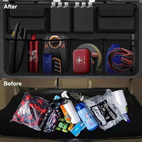 ravido Car Trunk Organizer, Backseat Hanging Organizer with 8 Large Storage Bag Super Capacity -Trunk Organizer for SUV,Truck,Van -Your Space Saving Expert - Image 2