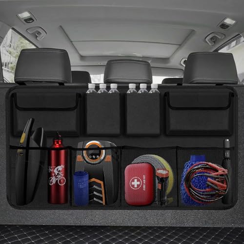 ravido Car Trunk Organizer, Backseat Hanging Organizer with 8 Large Storage Bag Super Capacity -Trunk Organizer for SUV,Truck,Van -Your Space Saving Expert - Image 1