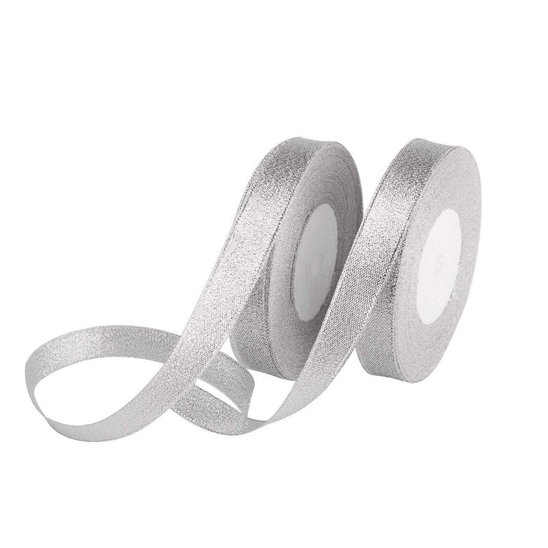 DIY Crafts Design No # 5, 15 mm, Glitter Metallic Ribbon Wide Sparkly Fabric Ribbon for Gift Crafters Sewing Brithday Wrap Card Making Hair Bows Floral Project(Design No # 5, 15 mm) - Image 5