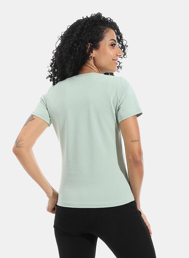 Xtcy Single Lycra Half Sleeve Wide Neck Bodysuit women - Image 3