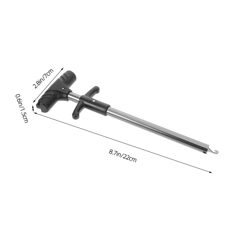 T Shaped Stainless Steel Fish Hook Remover Tool With Aluminum Alloy Handle For Fishing - Image 3