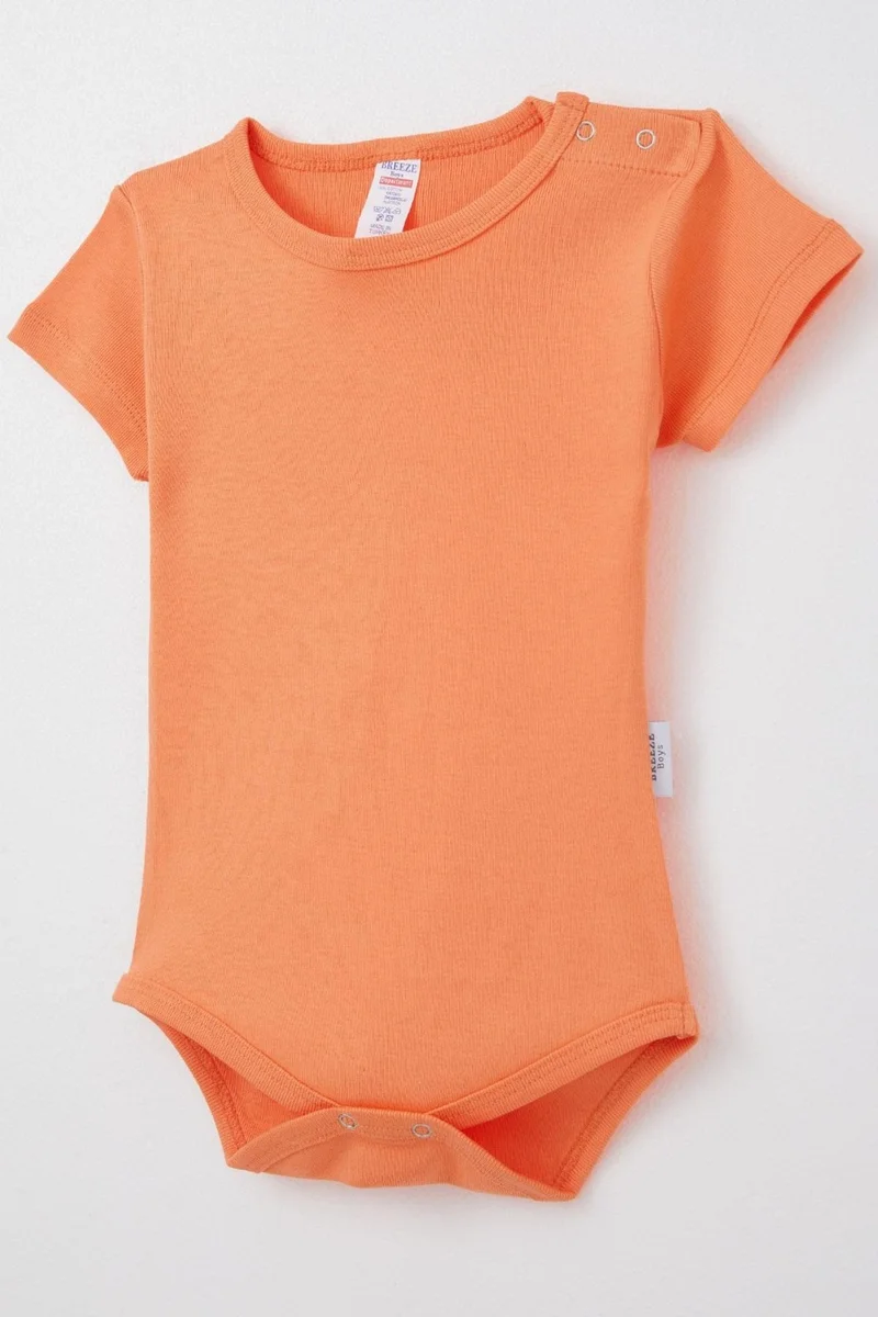 Breeze Baby Boy Snap Bodysuit Basic 9 Months-3 Years, Salmon
