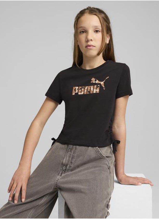 PUMA Youth Animal Logo Infill Knotted T-Shirt  - Image 1