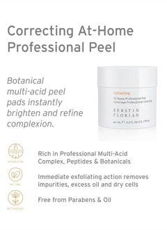Kerstin Florian Correcting At-Home Professional Peel, Glycolic & Lactic Acid Exfoliating Pore Pads (50 individual pads)  - Image 2