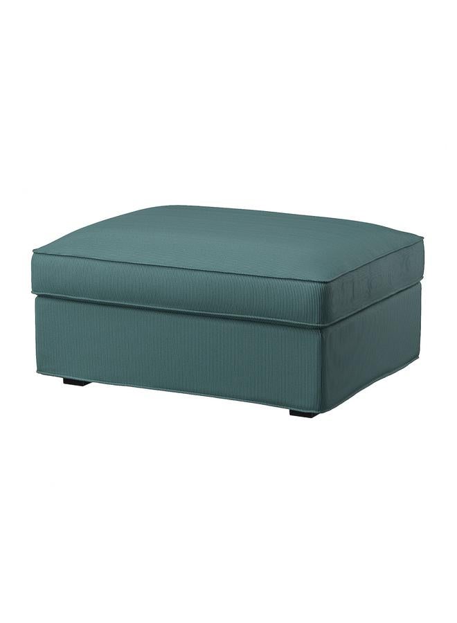 Zaboon Cover for footstool with storage, Kelinge grey-turquoise - Image 1