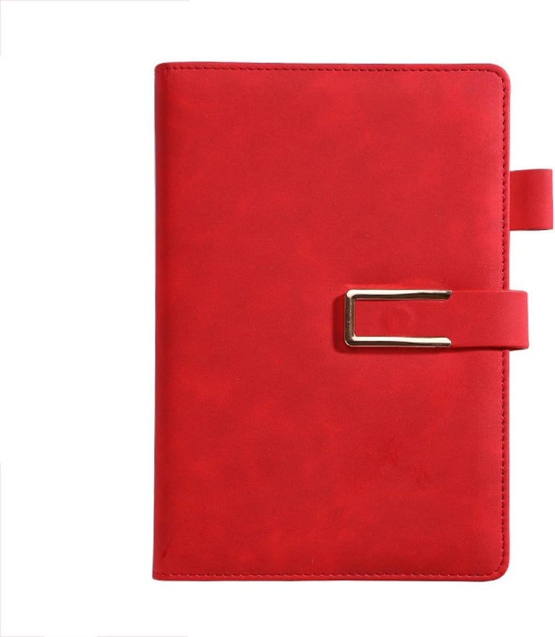 Fennec Mart First Unique PU Leather Diary with Magnetic Closure & Pen Holder - Undated, Lined Pages, 6×8.5 Inches, 192 Pages - Perfect for Office, Journaling, Travel - Gift for Men & Women (Rose Red) - Image 1