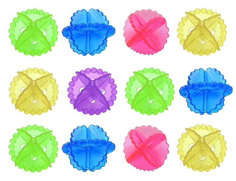 YTM 12 Pcs Washing Machine Ball Laundry Dryer Ball Durable Detergent Bar Dryer Balls - Image 1