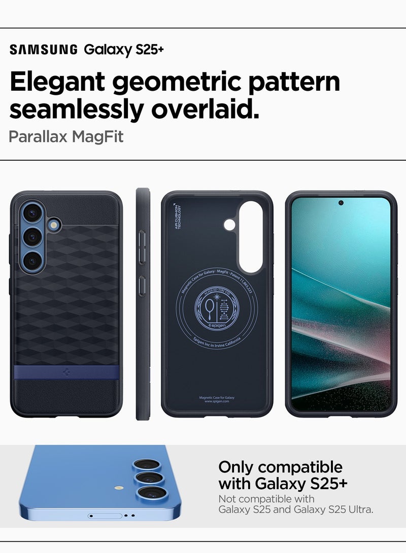 Spigen غطاء ماغ فيت بارالاكس لهاتف سامسونج جالاكسي S25 بلس معتمد من ماغ سيف - أزرق بنفسجي - Image 2