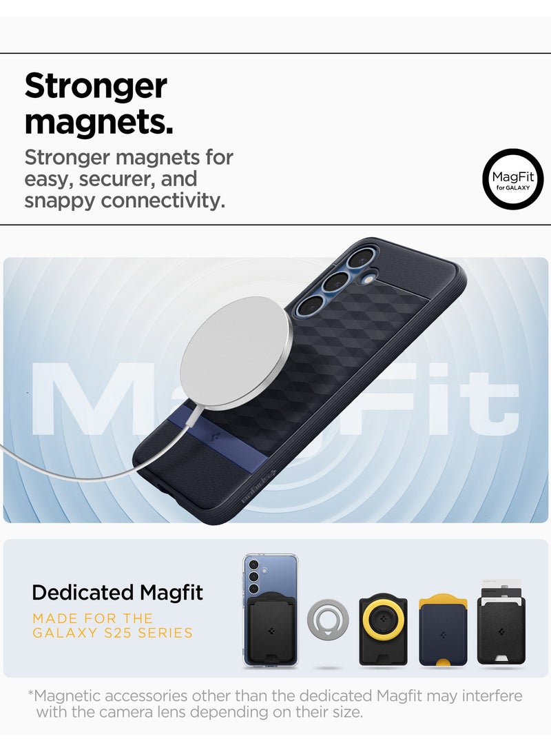 Spigen غطاء ماغ فيت بارالاكس لهاتف سامسونج جالاكسي S25 بلس معتمد من ماغ سيف - أزرق بنفسجي - Image 4