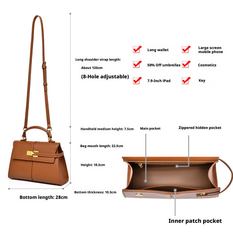 Women's PU Leather Shoulder Bag - Image 5