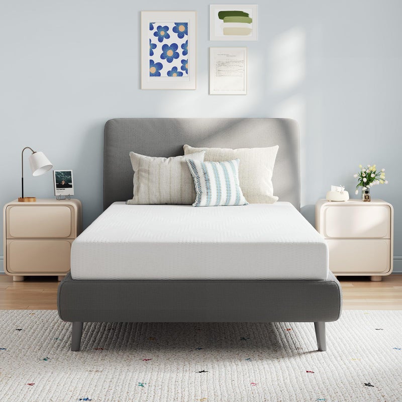 Avenco Twin Mattress, 5 Inch Twin Size Mattress for Kids, Gel Memory Foam Mattresses for Cooling Night Sleep & Pressure Relief, Colchones Fiberglass Free CertiPUR-US Certified - Image 1
