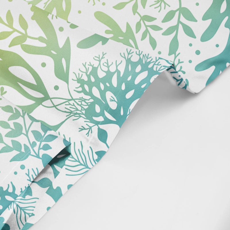 Emvency Shower Curtain Green Sea Blue Freen Ocean Seaweed Great for Elegant Gray Kelp Marine Waterproof Polyester Fabric 72 x 72 inches Set with Hooks - Image 3