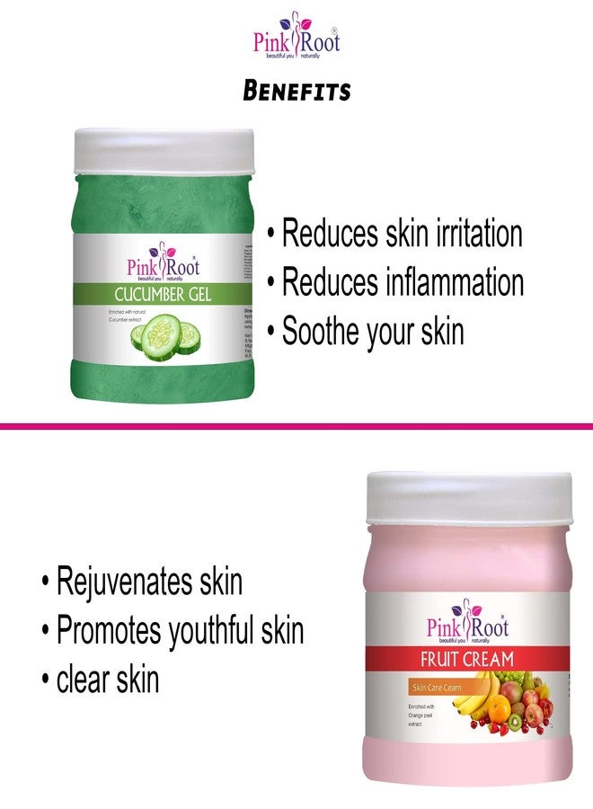 Pink Root Cucumber Gel 500gm with Fruit Cream 500gm - Image 5