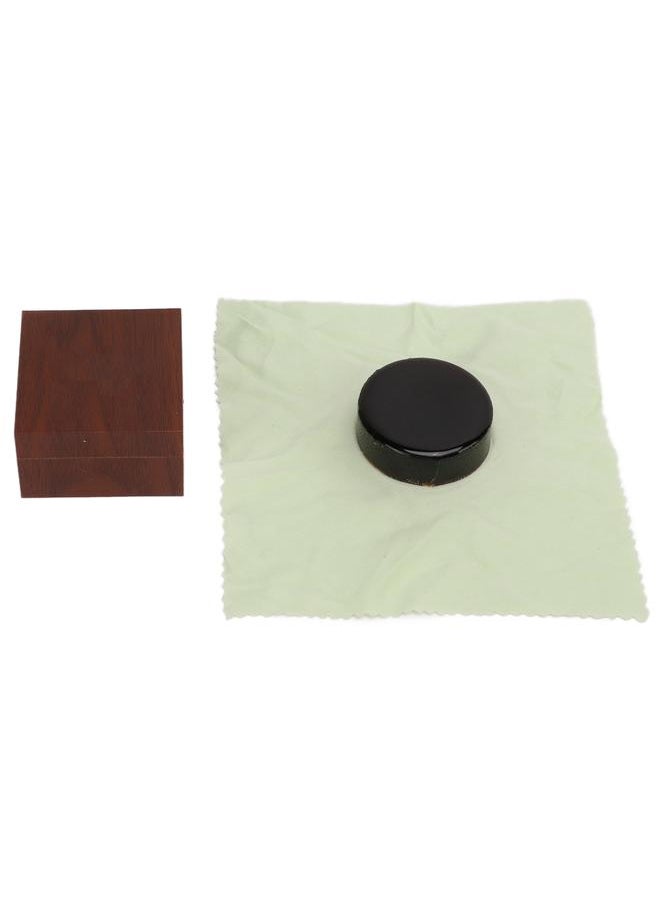 Violin Rosin Dark Low Dust Composite Wood Rosins with Storage Case for Cello Erhu