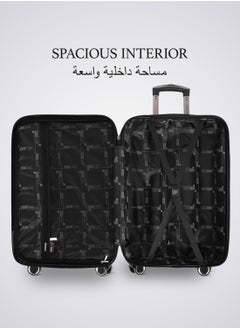 PARAJOHN Matrix 28-Inch Large ABS Hard Case Checked-In Luggage Trolley Bag with 8 Spinner Wheels and Lock – Burgundy  - Image 4