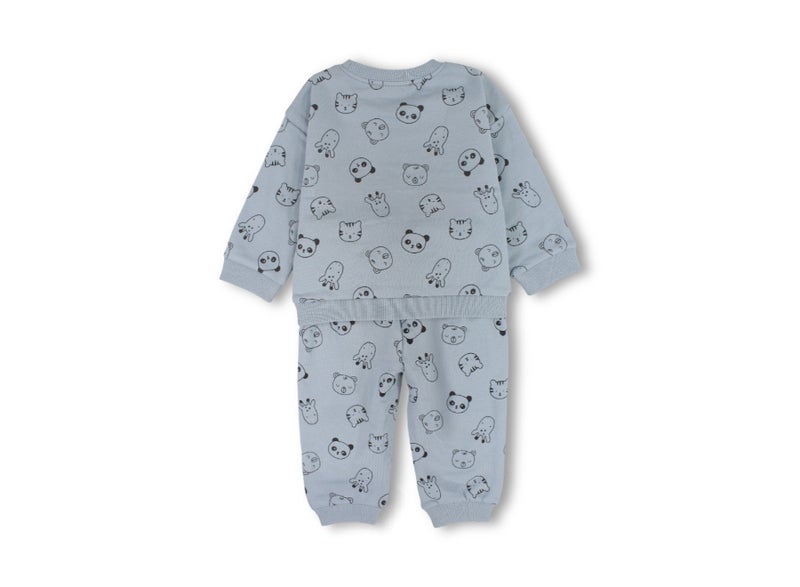 Pompelo Baby Boys 2-Piece Outfit Set – Baby Blue - Image 3