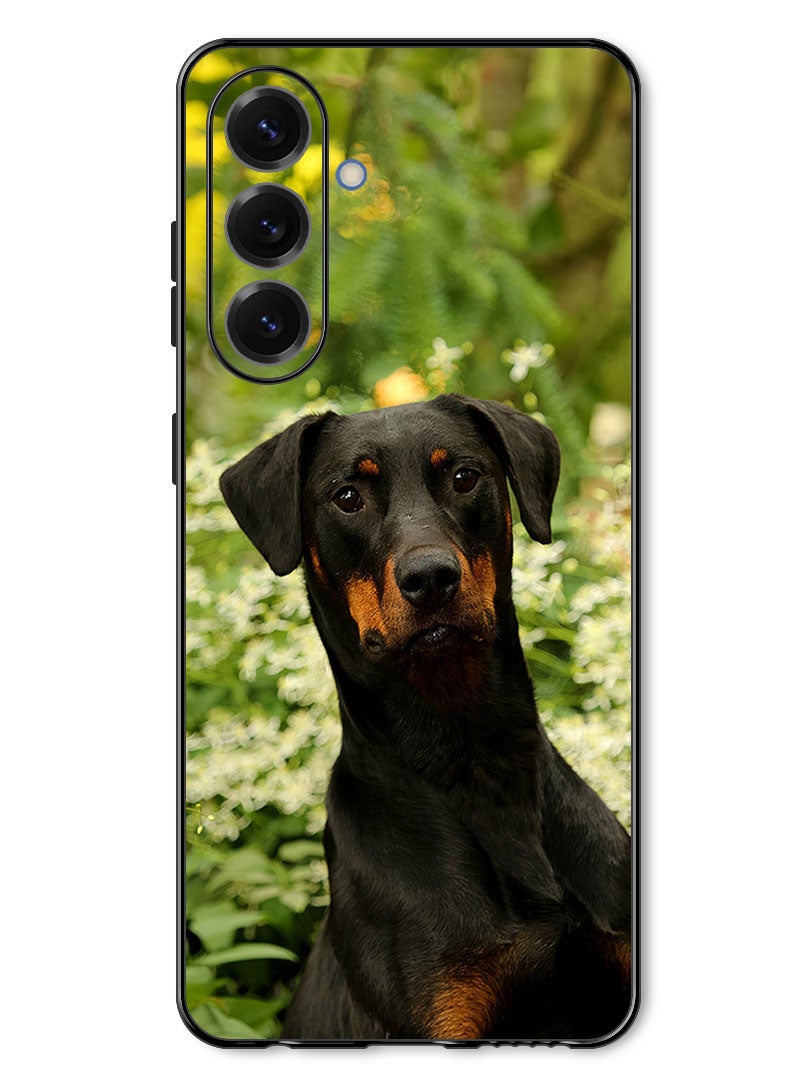 Theodor Case Compatible with Samsung Galaxy A57 Protection Shockproof Bumper Cover dog_pet_leaves - Image 1