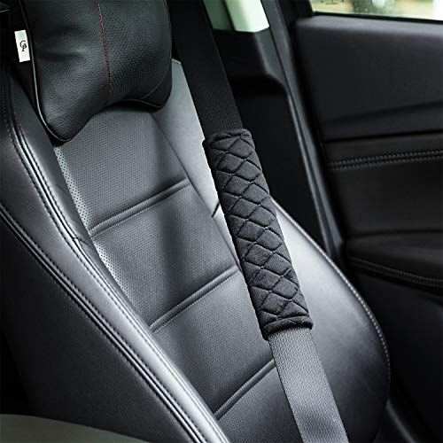 Tatuo 4 Pack Seat Belt Cover Extra Long Seat Belt Pads for Car Soft Comfort Shoulder Strap Covers Harness Pads Helps Protect Your Neck and Shoulder(10.6 Inch,Black) - Image 4