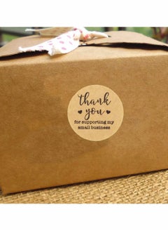 Y&D 500-Piece Kraft Paper Stickers Brown, Thank You for Supporting My Small Business Store Owners, Crafts and Canning Labels  - Image 5