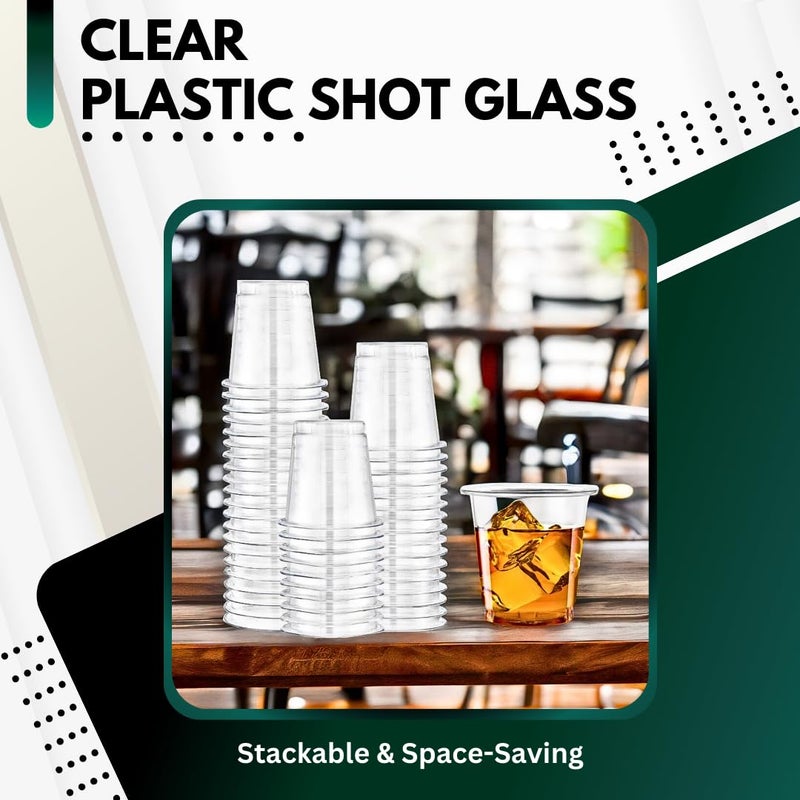 Green Direct Green Direct Clear Disposable Cups | PET 2 oz Plastic Shot Glasses for Vodka  Whiskey  Tequila  Wine  and Jello Shots | Mini Party Cups for Tastings  Weddings  Catering  and Events  Pack of 100 - Image 4