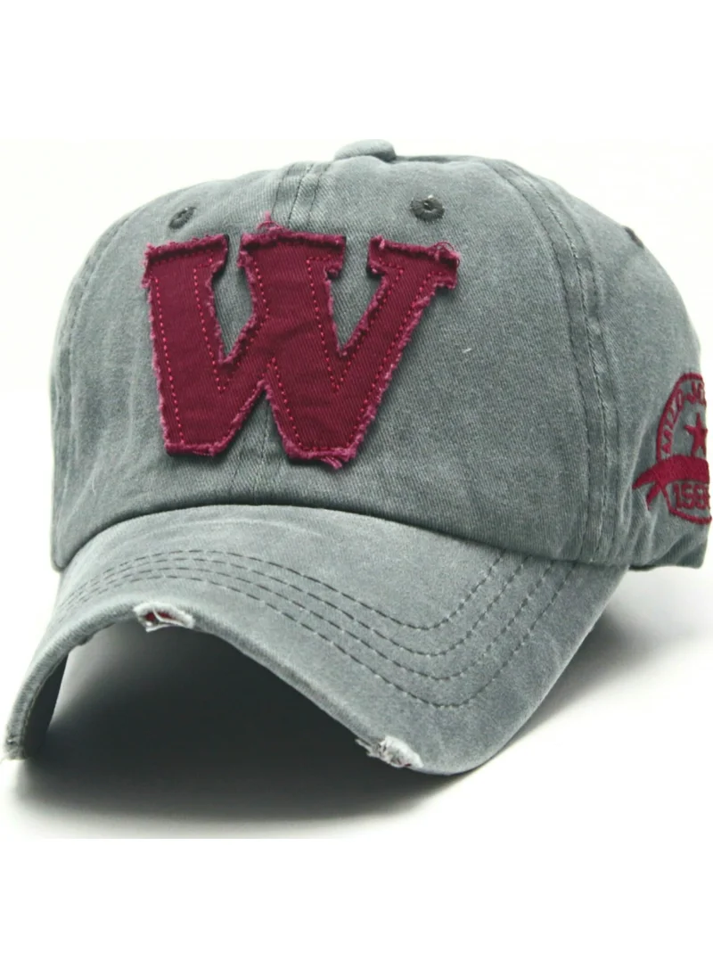 Accessory City Stylish Denim Sports Hat with W Emblem