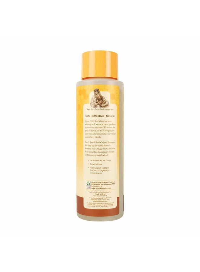 Burt's Bees شامبو التحكم في تساقط الشعر من بيرتس بيز للحيوانات الأليفة مع أوميغا 3 وفيتامين E، شامبو تساقط الشعر للكلاب، شامبو بيرتس بيز للكلاب، شامبو الحيوانات الأليفة، شامبو إزالة تساقط الشعر للكلاب، شامبو طبيعي للكلاب، غسيل الكلاب (عبوة من 2) - Image 4