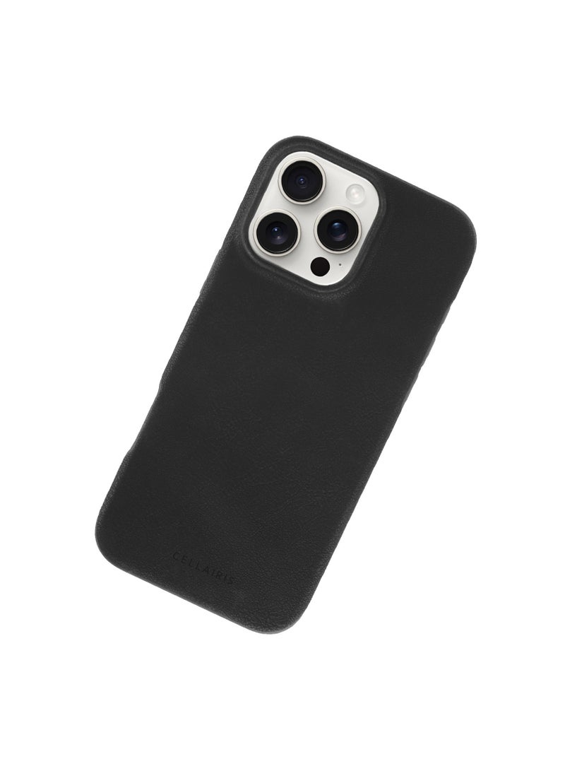 Cellairis DASH MagSafe PU Leather Case for Apple iPhone 16 Pro Max – Magnetic Protective Cover – Black - Image 2