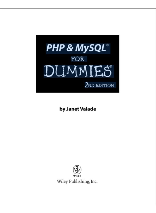 PHP & MySQL For Dummies | A Comprehensive Guide to Web Database Applications - Image 2