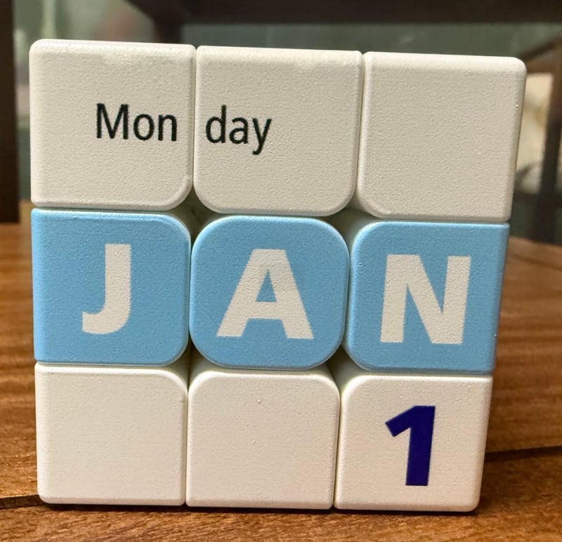 CuberSpeed Cuberspeed Calendar Cube 3x3 Speed Cube Toys Puzzle  - Image 2