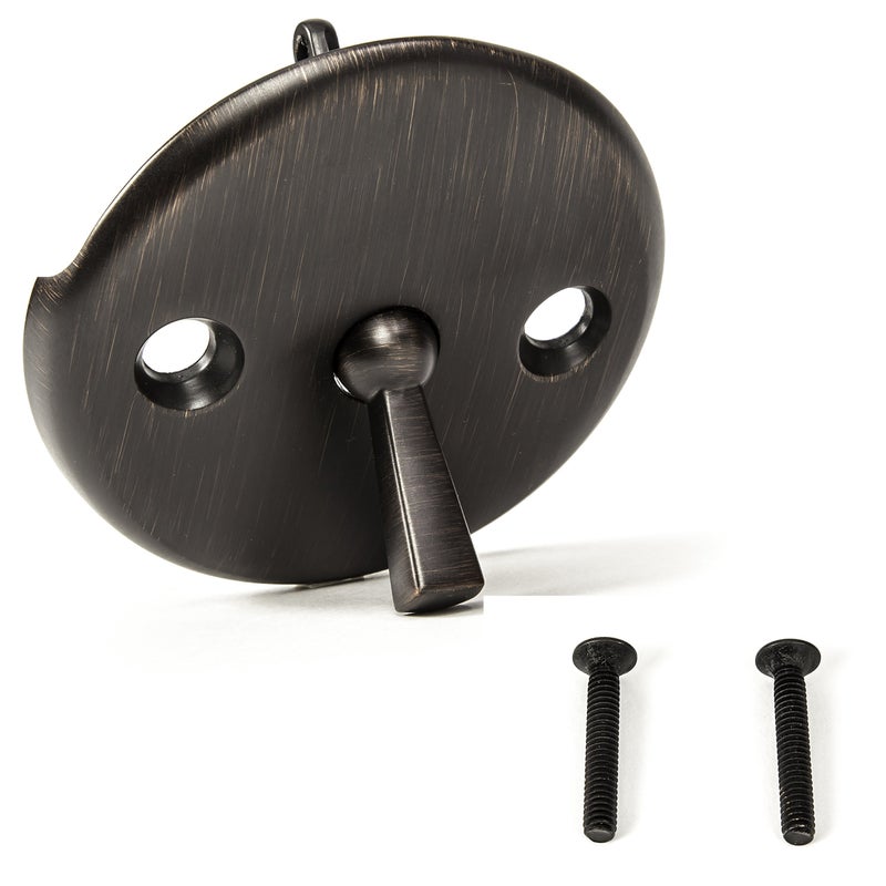 PermaFLOW PF WaterWorks PF0960-ORBBath Tub/Bathtub Drain Trip Lever Overflow Face Plate with Matching Screw for Waste and OverflowOil Rubbed Bronze - Image 4