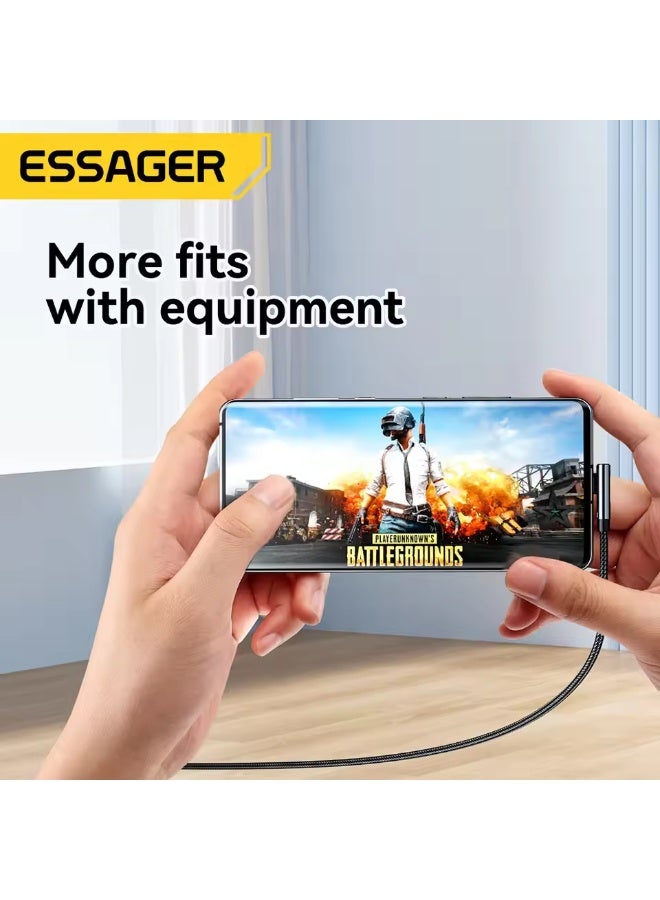 Essager PD100W USB Type C to USB C Cable 5A Fast Charging Cable 90 LED Digital Display Cable For iPhone 15 MacBook Huawei Xiaomi - Image 4