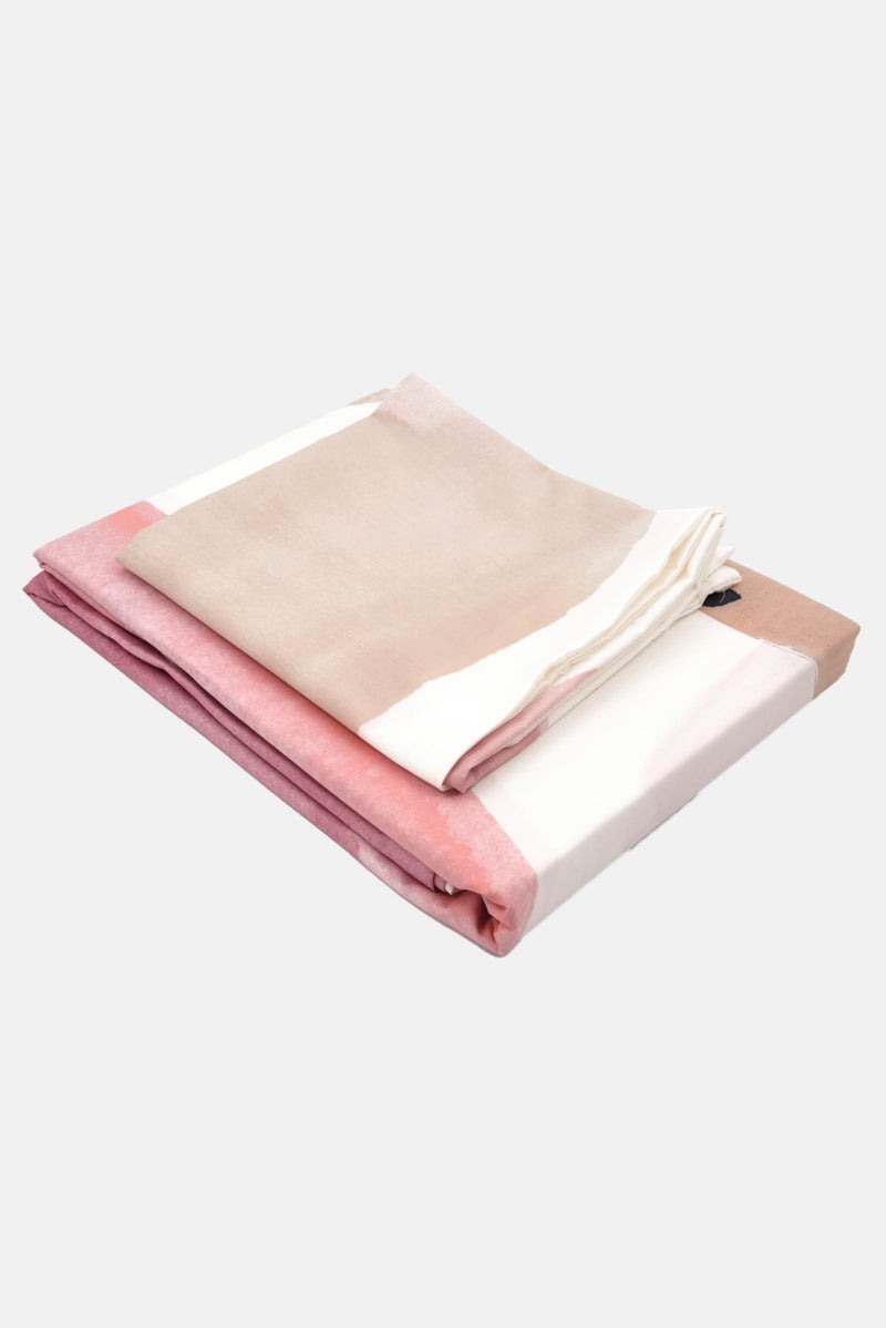 Tchibo Single Percale Duvet Set 160 x 210 cm, White Combo  - Image 1