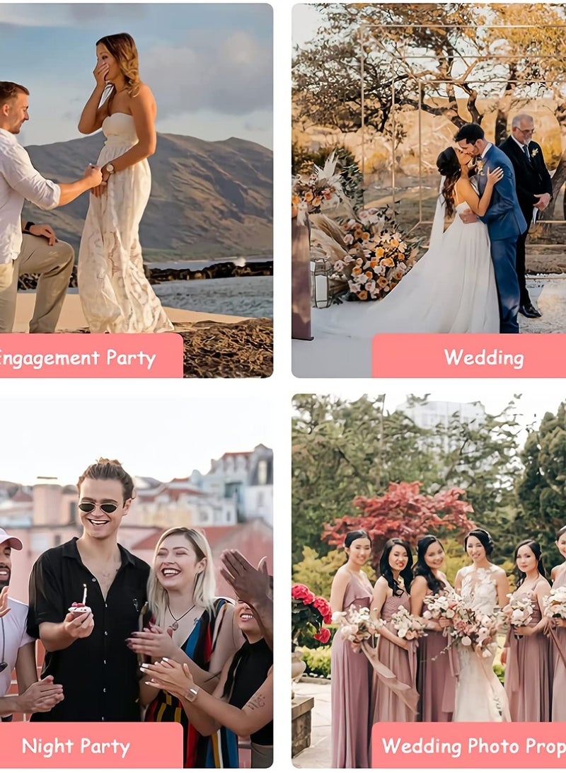 Excefore Bachelorette Party Decorations 5-Pack, Bride-to-Be Sash, Veil, Crown, Garter, and Glasses - Complete Bridal Shower and Wedding Accessories Kit - Image 4