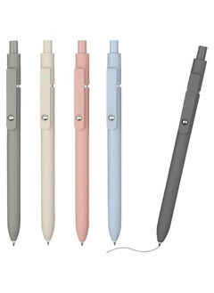 MOXO 5  Gel Pen Retractable Quick Dry Ink Pens Fine Point 05mm Ballpoint Pen Learn to Practice Writing Box Pen for Children Students Different Color Fluid Pens for Home Use  - Image 1