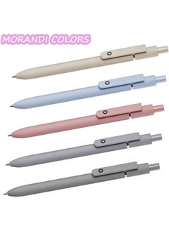 MOXO 5  Gel Pen Retractable Quick Dry Ink Pens Fine Point 05mm Ballpoint Pen Learn to Practice Writing Box Pen for Children Students Different Color Fluid Pens for Home Use  - Image 2
