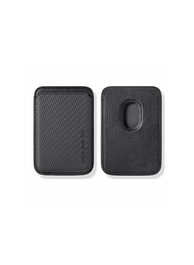 PROMASS with iPhone 12/iPhone 13 Magsafe Card Wallet - Carbon Fiber iPhone 12/13/12/13 Pro Max/12/13Mini MagSafe Sleeves  - Image 2