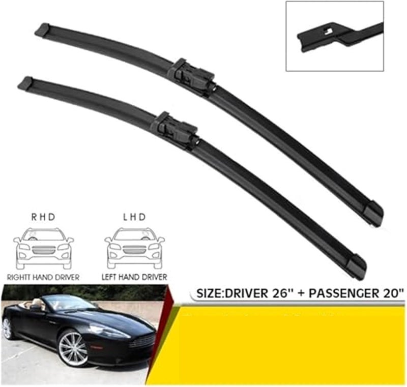 Wivplex Car Front Wiper Blades for Aston Martin DB9 Volante - Image 2