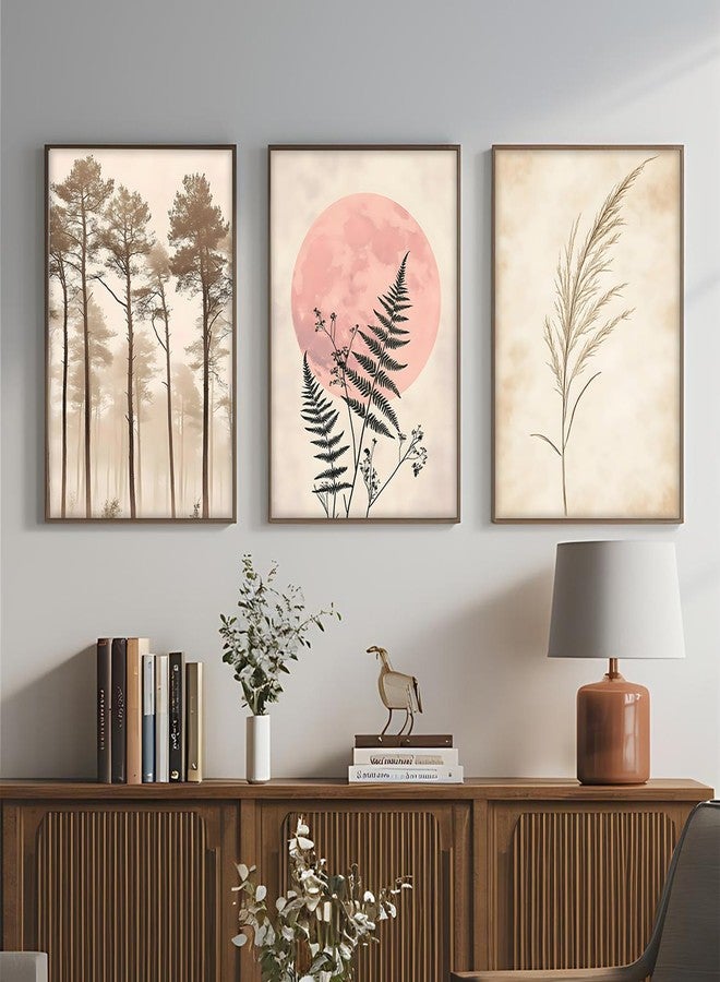 ARTELLY Painting Boho Wall Art Home Decoration Paintings With Frame For Living Room Bed Room Hotel Wall Decor Digital Reprint Set of 3 (Boho 4, 13x19 inch) - Image 4