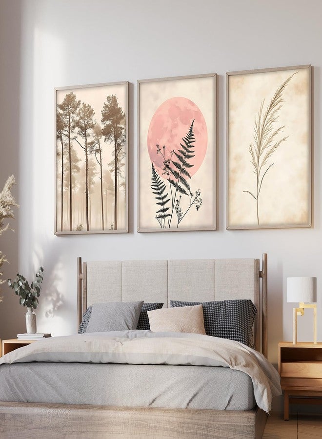 ARTELLY Painting Boho Wall Art Home Decoration Paintings With Frame For Living Room Bed Room Hotel Wall Decor Digital Reprint Set of 3 (Boho 4, 13x19 inch) - Image 5
